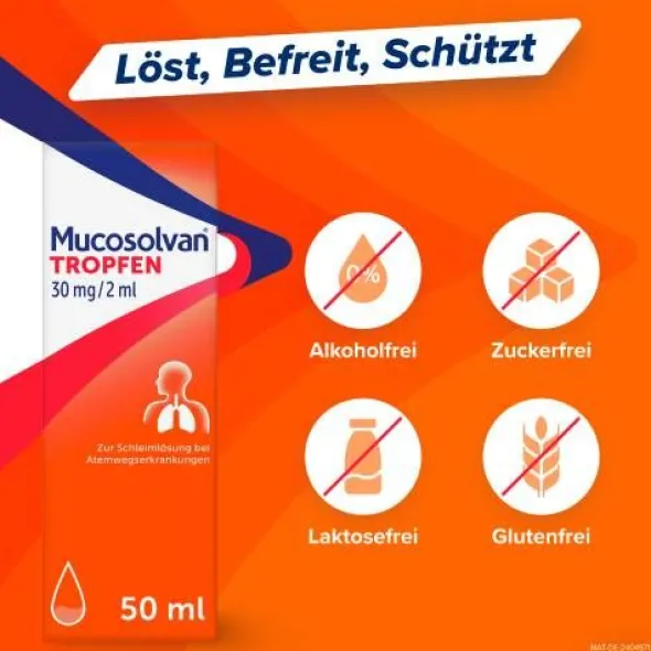 MUCOSOLVAN Tropfen 30 mg/2 ml 50 ml