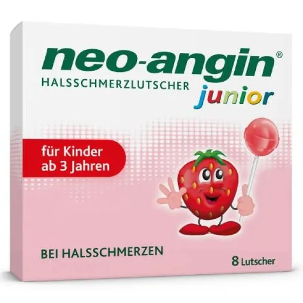 NEO-ANGIN junior Halsschmerzlutscher 8 St