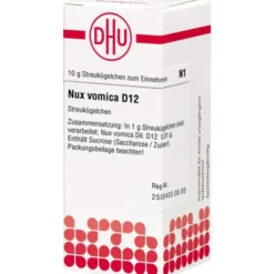 NUX VOMICA D 12 Globuli 10 g
