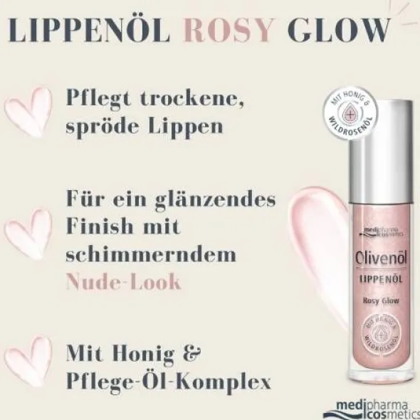 OLIVENÖL LIPPENÖL rosy glow 4 ml