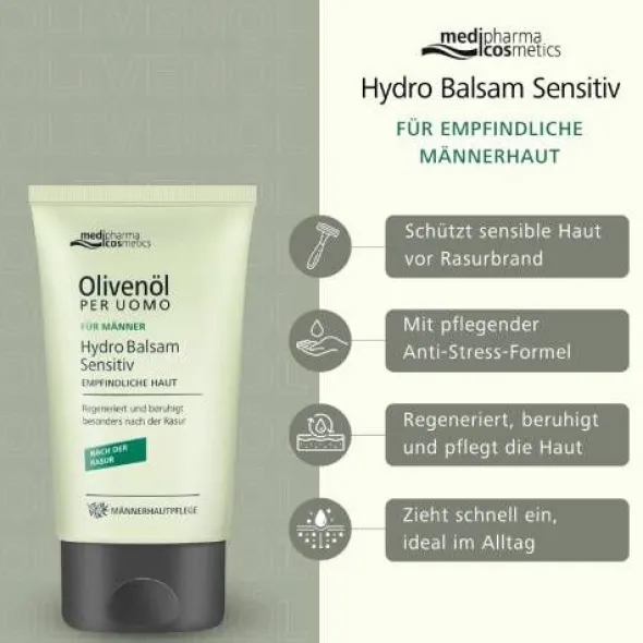 OLIVENÖL PER Uomo Hydro Balsam sensitiv 50 ml