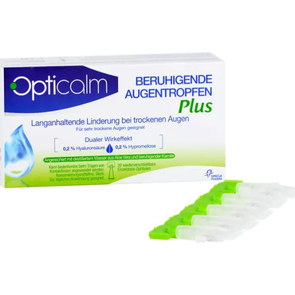 OPTICALM beruhigende Augentropfen Plus in Einzeld. 20X0,5 ml