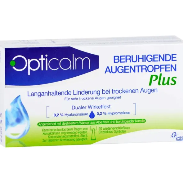 OPTICALM beruhigende Augentropfen Plus in Einzeld. 20X0,5 ml