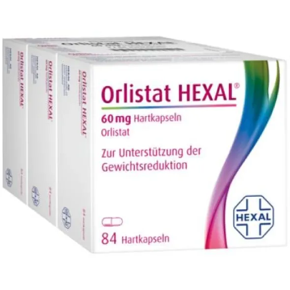 ORLISTAT HEXAL 60 mg Hartkapseln 3X84 St