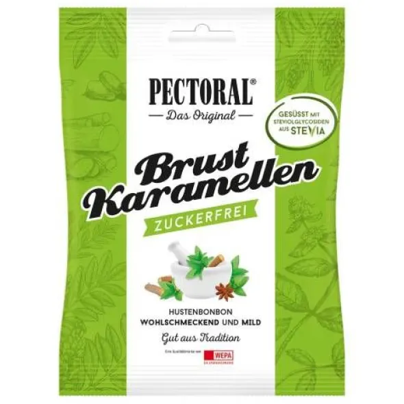 PECTORAL Brustkaramellen zuckerfrei Beutel 60 g