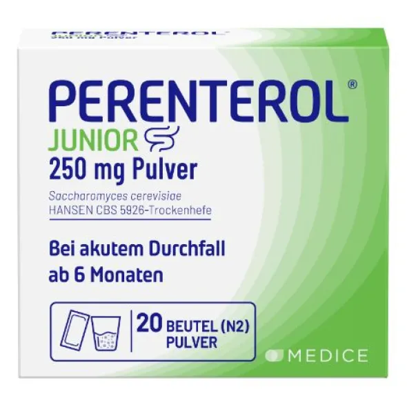 PERENTEROL Junior 250 mg Pulver Btl. 20 St