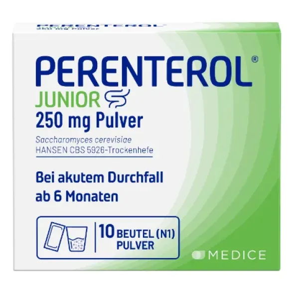 PERENTEROL Junior 250 mg Pulver Btl. 10 St