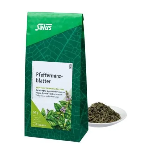 PFEFFERMINZBLÄTTER Arzneitee Bio Salus 50 g