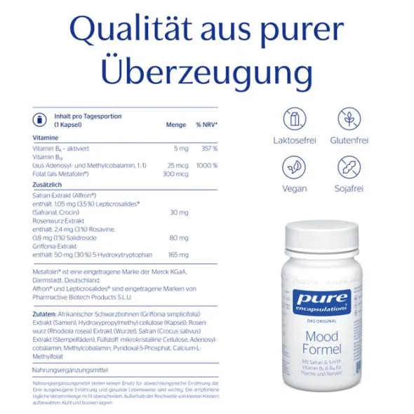 PURE ENCAPSULATIONS Mood Formel Kapseln 30 St
