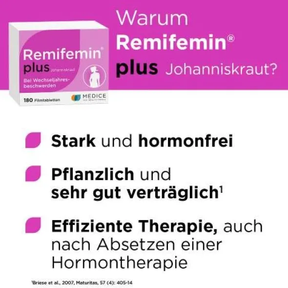 REMIFEMIN plus Johanniskraut Filmtabletten 180 St