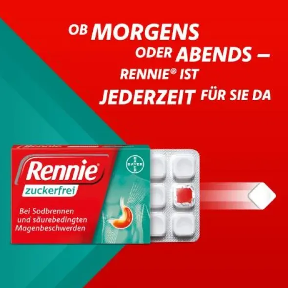 RENNIE zuckerfrei Kautabletten 36 St