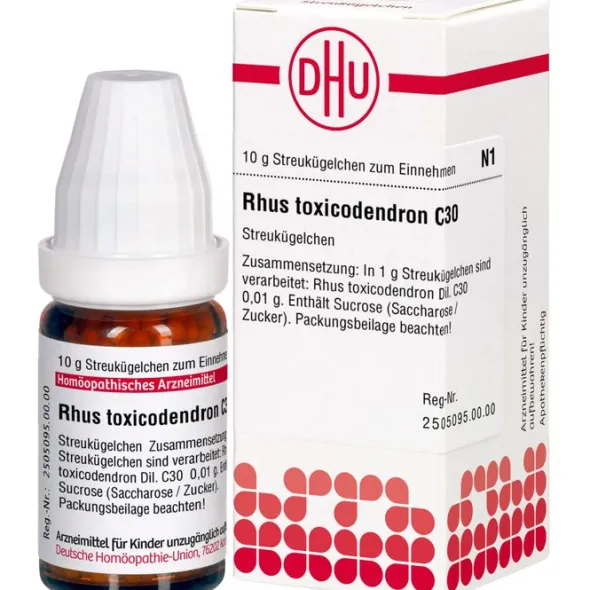 RHUS TOXICODENDRON C 30 Globuli 10 g