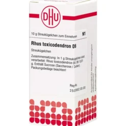 RHUS TOXICODENDRON D 6 Globuli 10 g