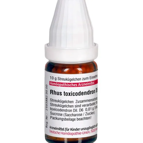 RHUS TOXICODENDRON D 6 Globuli 10 g