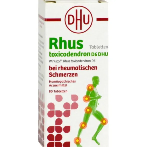 RHUS TOXICODENDRON D 6 Tabl.bei rheumat.Schmerzen 80 St