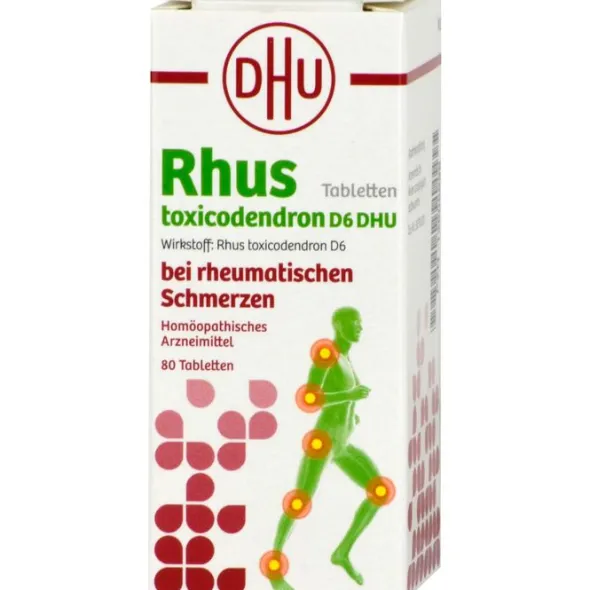 RHUS TOXICODENDRON D 6 Tabl.bei rheumat.Schmerzen 80 St