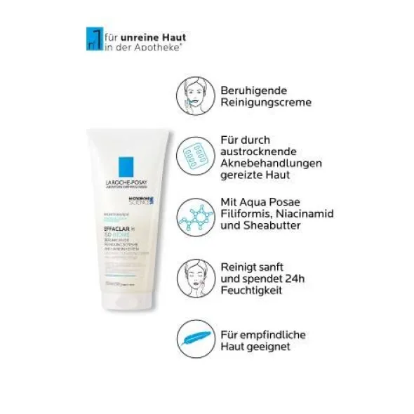 ROCHE-POSAY Effaclar H Iso-Biome Reinigungscreme 200 ml