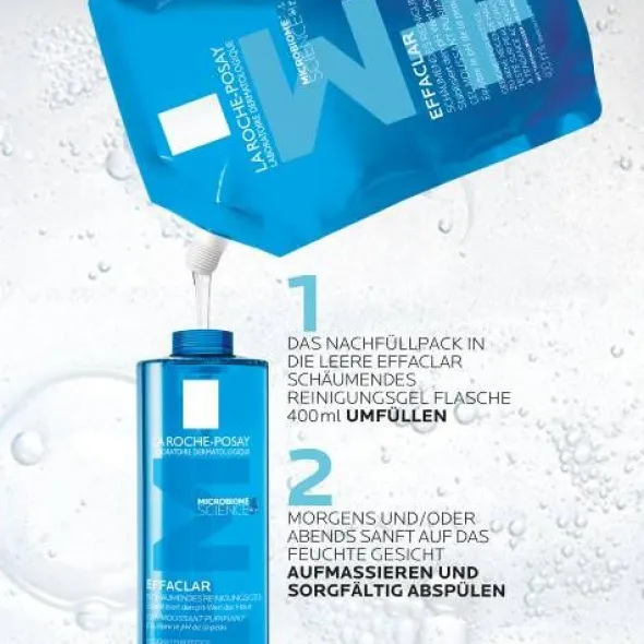 ROCHE-POSAY Effaclar schäumendes Reinig.Gel Nachf. 400 ml