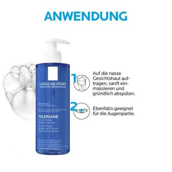 ROCHE-POSAY Toleriane Gel-zu-Schaum Cleanser 400 ml