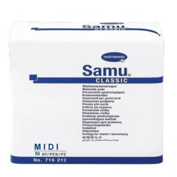 SAMU Wöchnerinnen Vorlagen Classic midi 11x30 cm 56 St