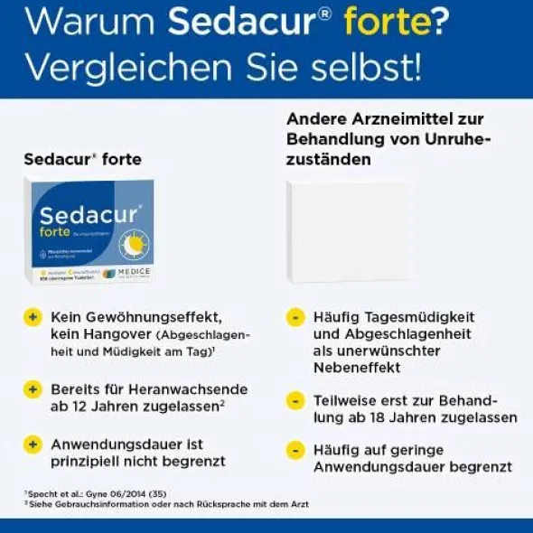 SEDACUR forte Beruhigungsdragees 100 St