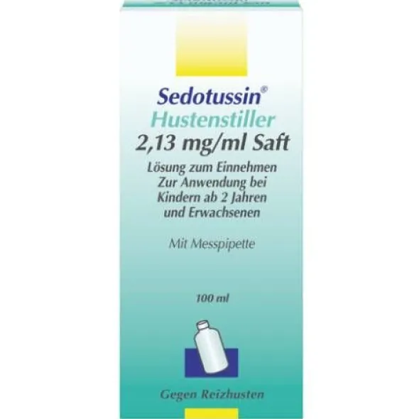 SEDOTUSSIN Hustenstiller Saft 100 ml