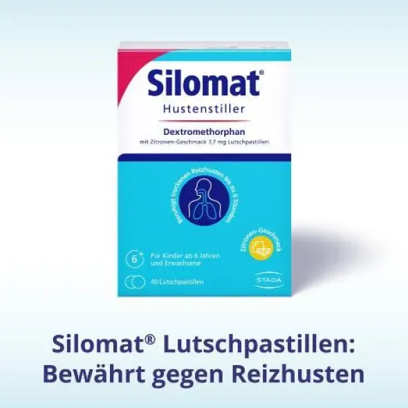 SILOMAT Hustenstiller DMP Zitron.-Geschm.7,7mg LUP 40 St