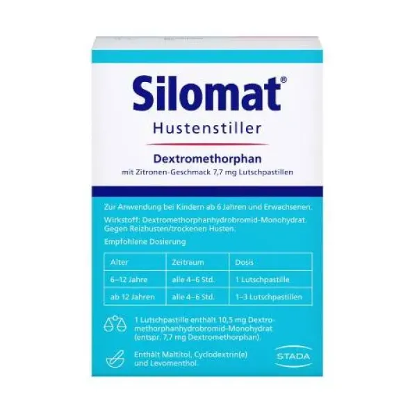 SILOMAT Hustenstiller DMP Zitron.-Geschm.7,7mg LUP 20 St