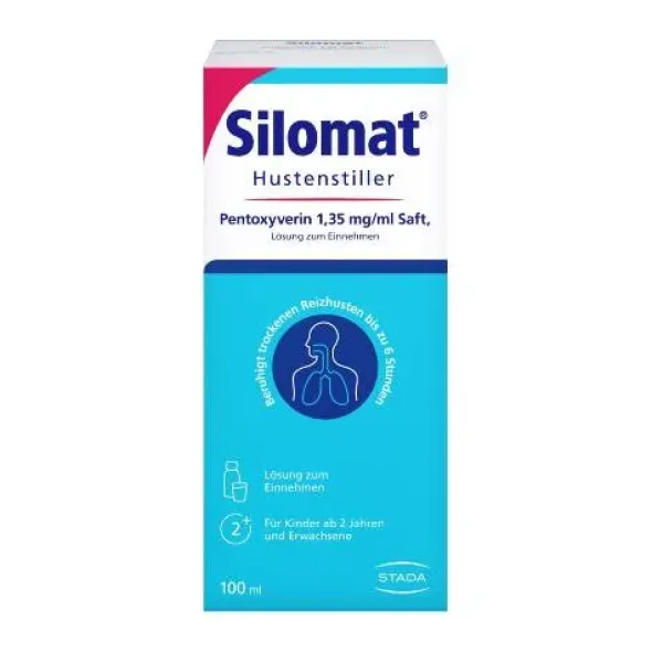 SILOMAT Hustenstiller Pentoxyverin 1,35 mg/ml Saft 100 ml