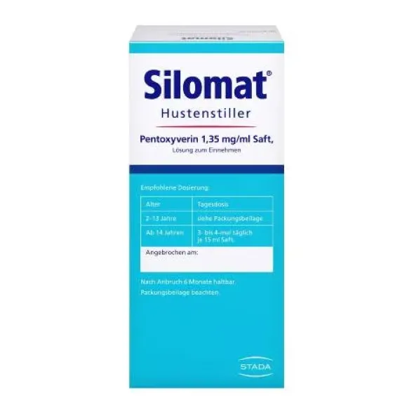 SILOMAT Hustenstiller Pentoxyverin 1,35 mg/ml Saft 100 ml
