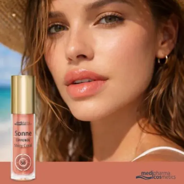 SONNE Lippenöl shiny coral LSF 50 4 ml