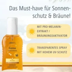 SONNE Schutz & Bräune Spray bronze LSF 50 200 ml