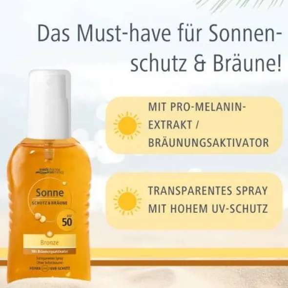 SONNE Schutz & Bräune Spray bronze LSF 50 200 ml
