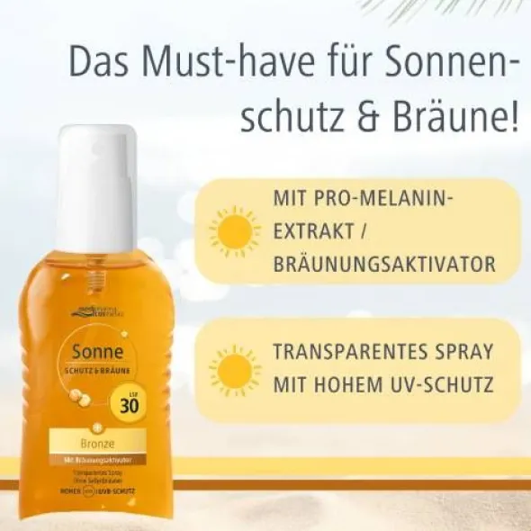 SONNE Schutz & Bräune Spray bronze LSF 30 200 ml