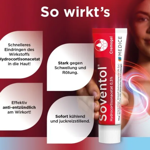 SOVENTOL Hydrocortisonacetat 0,5% Creme 15 g