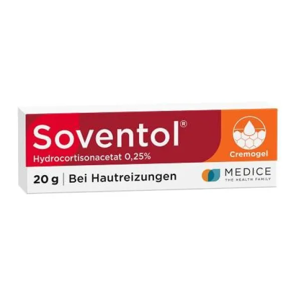 SOVENTOL Hydrocortisonacetat 0,25% Creme 20 g