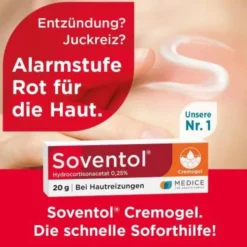 SOVENTOL Hydrocortisonacetat 0,25% Creme 20 g