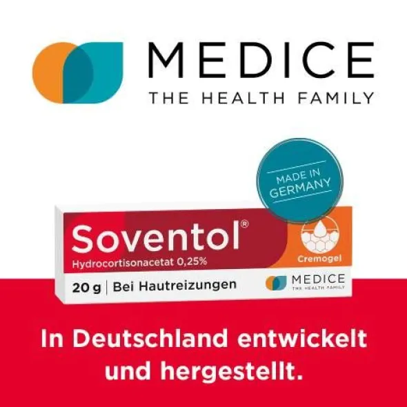 SOVENTOL Hydrocortisonacetat 0,25% Creme 20 g
