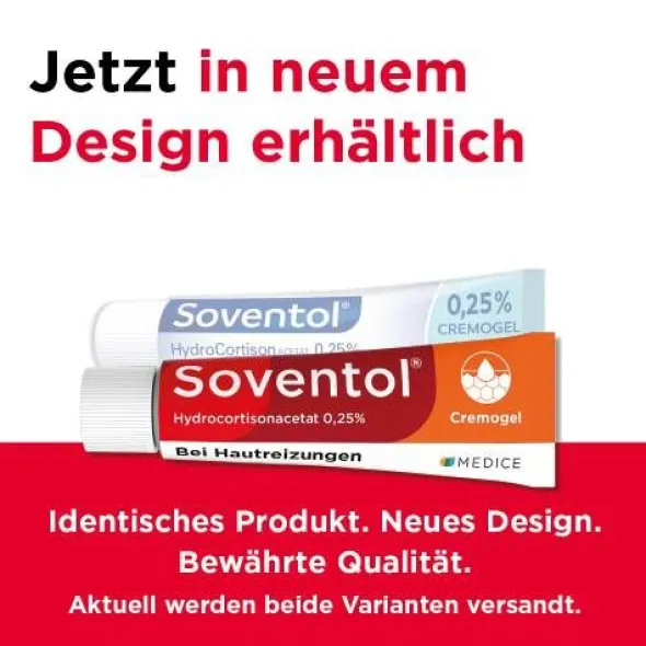 SOVENTOL Hydrocortisonacetat 0,25% Creme 20 g