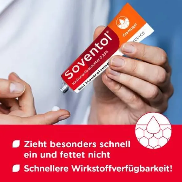 SOVENTOL Hydrocortisonacetat 0,25% Creme 20 g