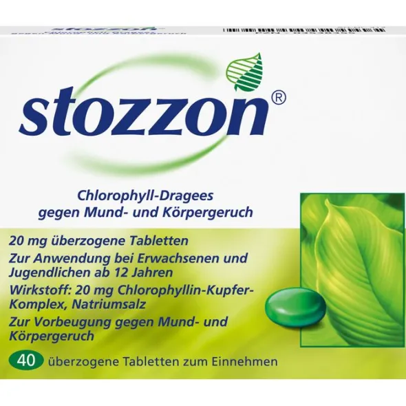 STOZZON Chlorophyll überzogene Tabletten 40 St