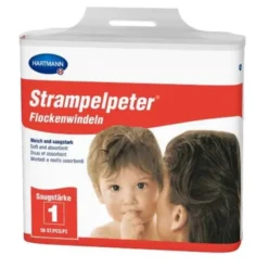 STRAMPELPETER Flockenwindeln Saugstärke 1 56 St