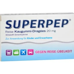 SUPERPEP Reise Kaugummi Dragees 20 mg 10 St