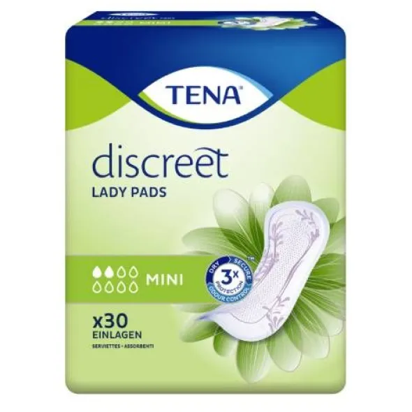 TENA LADY Discreet Inkontinenz Einlagen mini 30 St