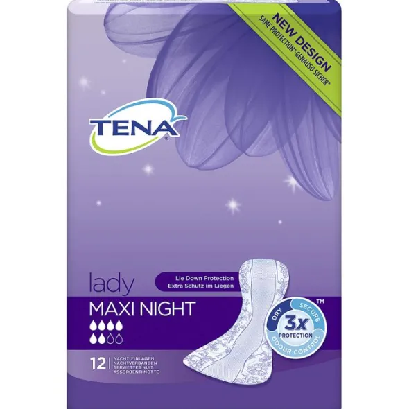 TENA LADY maxi night Einlagen 12 St