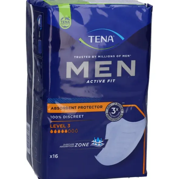 TENA MEN Active Fit Level 3 Inkontinenz Einlagen 16 St