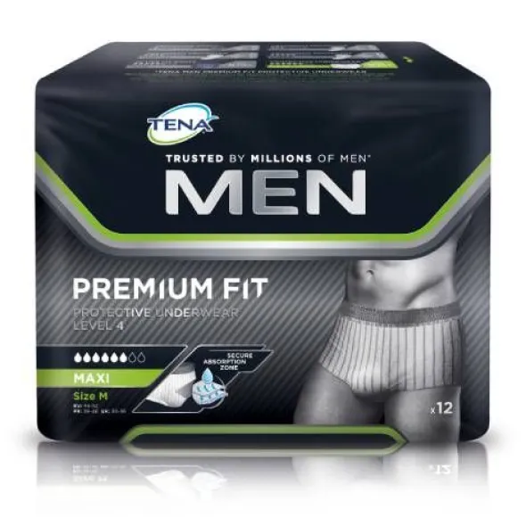 TENA MEN Level 4 Premium Fit Prot.Underwear M 12 St
