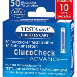 TESTAMED GlucoCheck Advance 50 Teststr.m.10 Lanz. 1 P