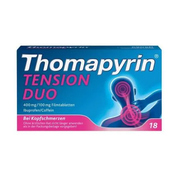 THOMAPYRIN TENSION DUO 400 mg/100 mg Filmtabletten 18 St