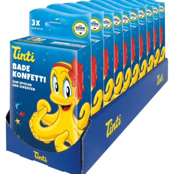 TINTI Badekonfetti 3er Pack DisplaySchale 3X6 g